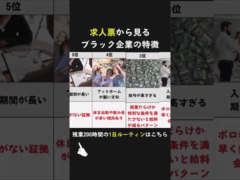【やばめ】求人票から見るブラック企業の特徴まとめ！#就活 #就活情報